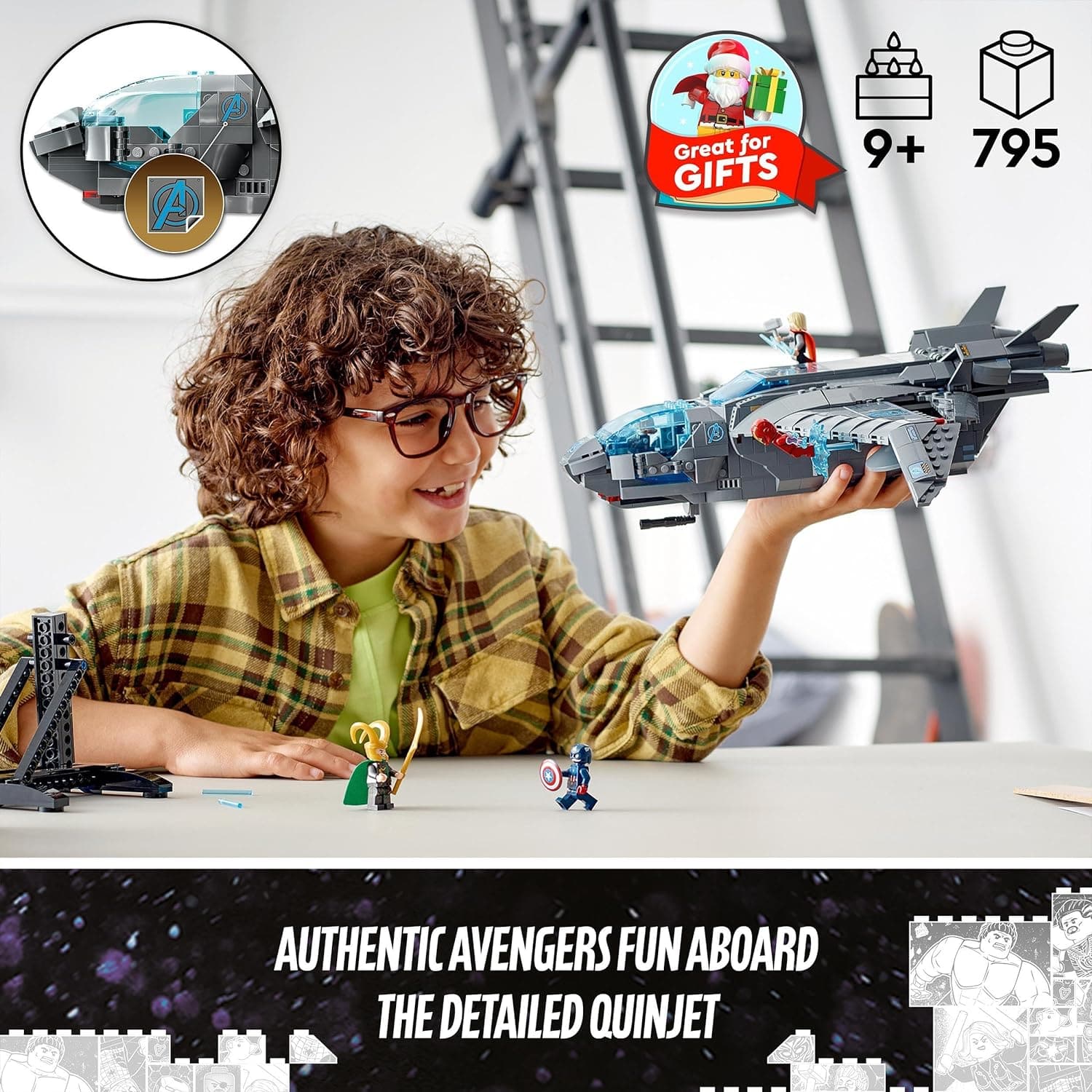 Buy LEGO,LEGO 76248 Marvel The Avengers Quinjet, Spaceship Building Toy, Christmas Treat, Gifts for Kids, Boys & Girls with Thor, Iron Man, Black Widow, Loki and Captain America Minifigures, Inifinity Saga Set - Gadcet UK | UK | London | Scotland | Wales| Ireland | Near Me | Cheap | Pay In 3 | Toys & Games